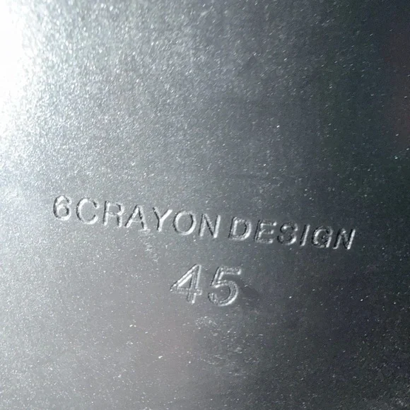 6cRAyon Leather Mary Janes EU 45 Black Minimalist Unisex Shoes 🖤 - Picture 9 of 11